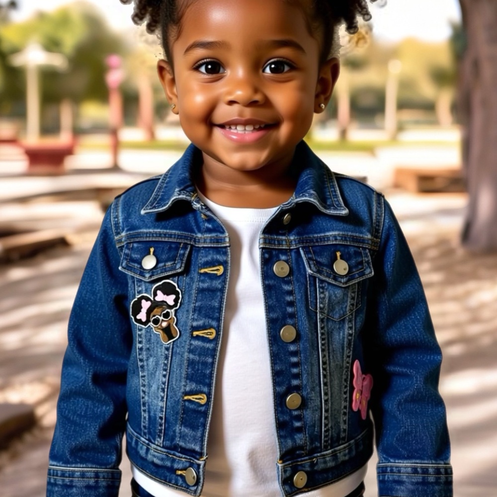 Jean jacket w/ patches